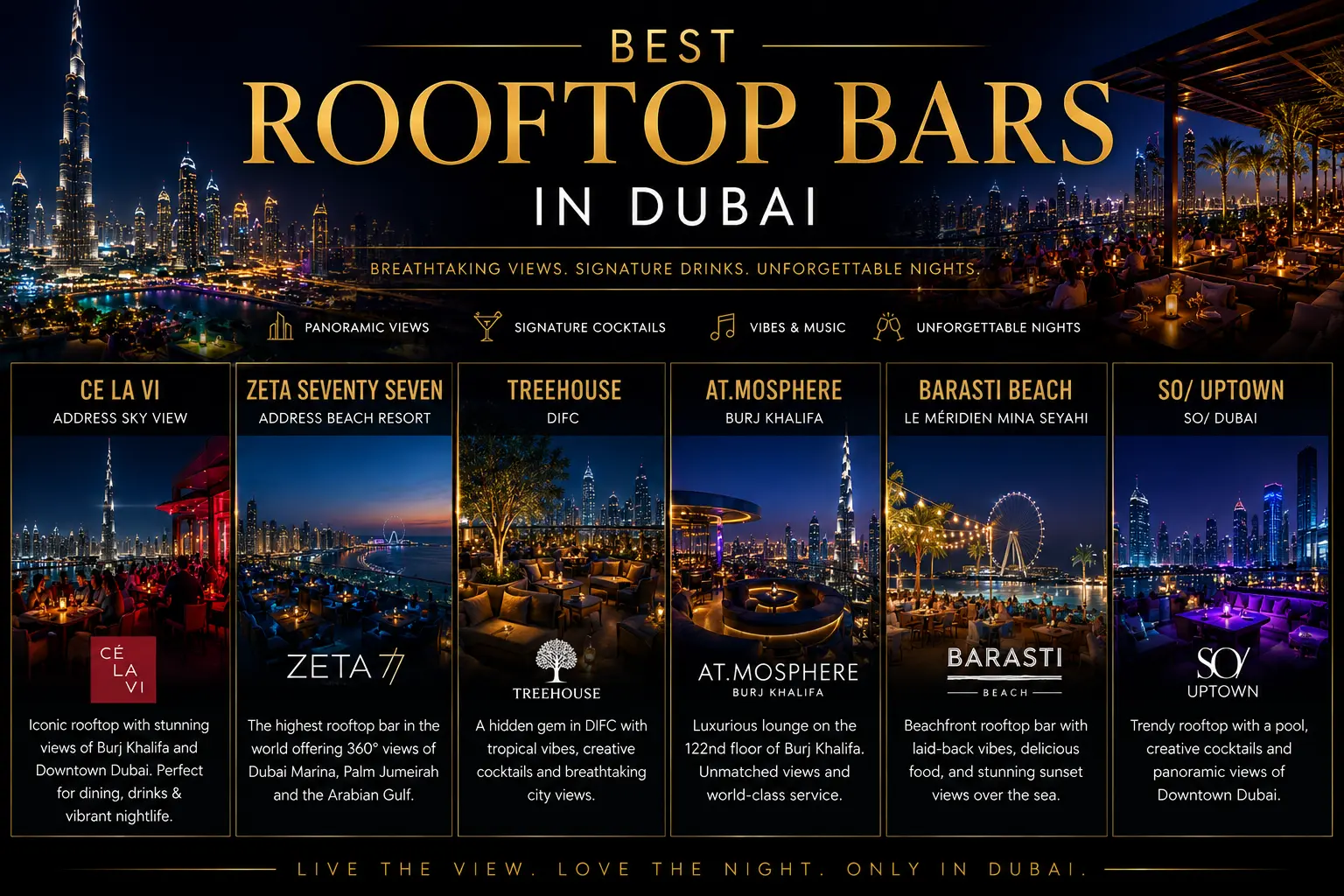 Best Rooftop Bars in Dubai