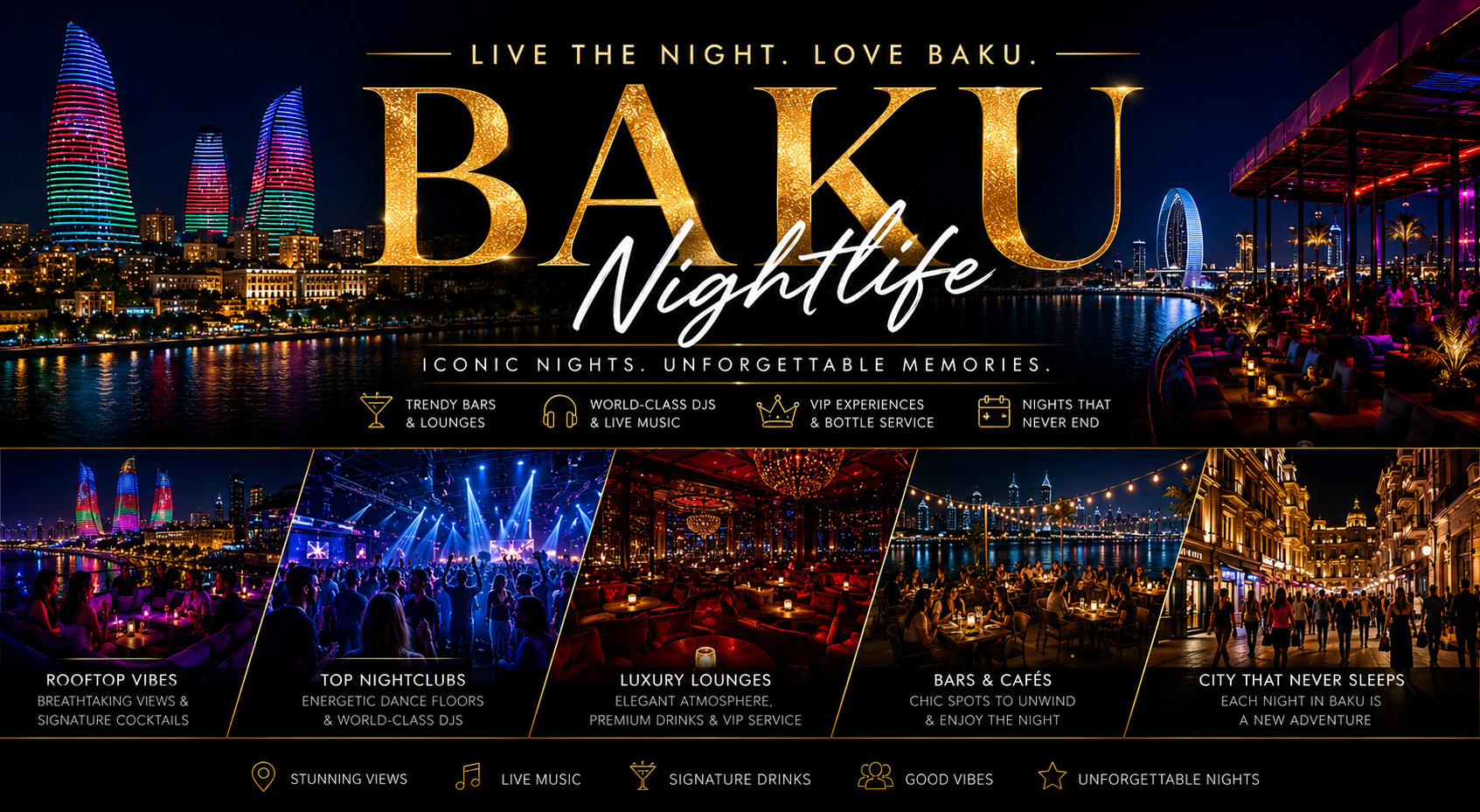 Baku Nightlife Guide 2026: Best Bars, Clubs & Rooftop Lounges